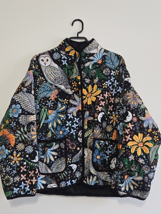 Via Vitale Jackets & Blazers - Quilted Barn Owl Jacket